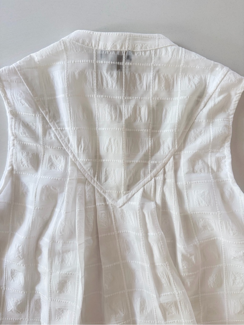 Current Air White Textured Button-Front Top - Picture 7 of 7
